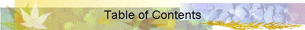 Table of Contents